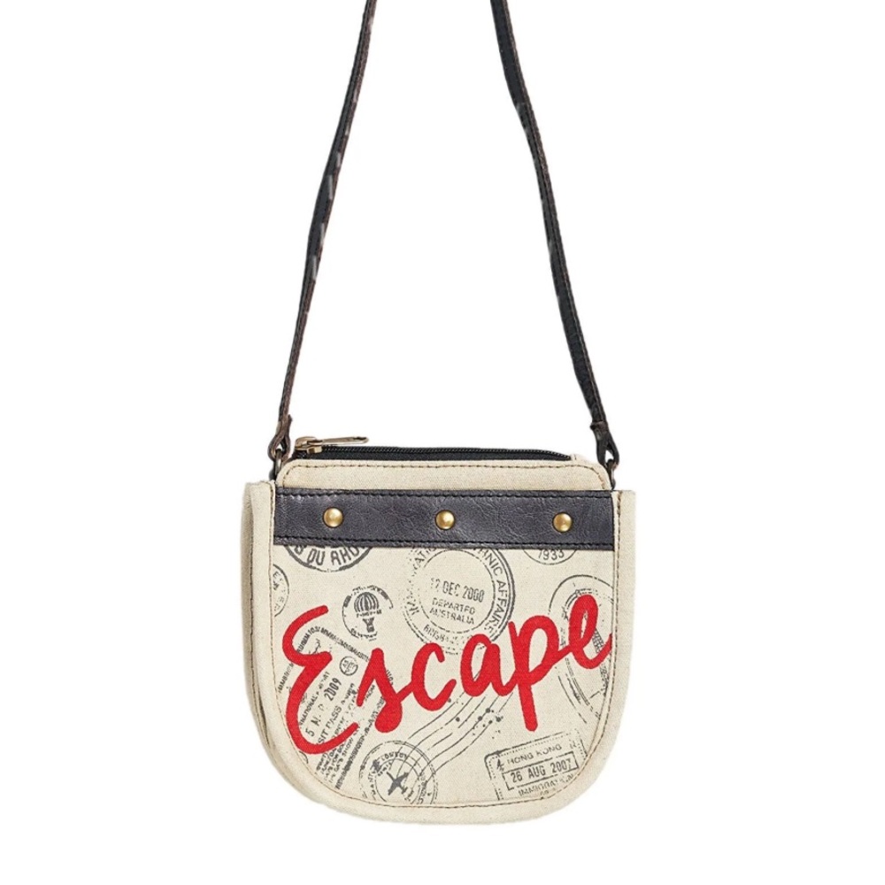 2/$20   Mona B Great Adventure Saddle Crossbody Bag